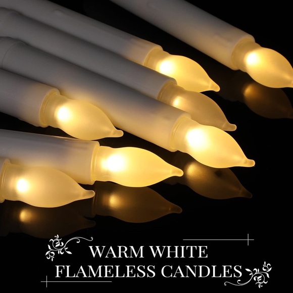 Macarrie 24 Pcs Christmas Flameless LED Taper Candle Christmas Battery Operated - Picture 5 of 7
